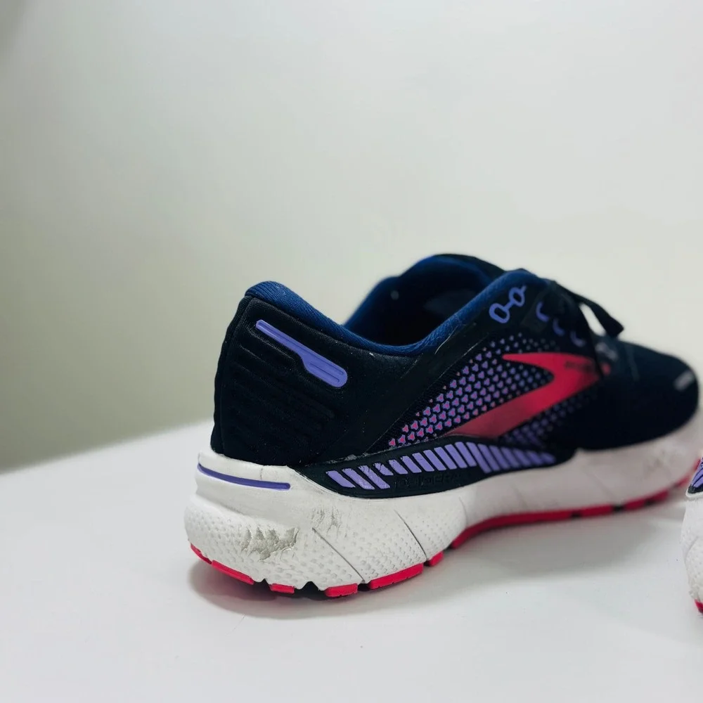 Brooks Adrenaline GTS 22 Black/Purple/Pink 1203531B080 Women Running Shoes 6.5 - Picture 9 of 10